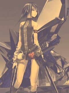 Девушка с двумя мечами обои