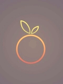 Стилизованная апельсинка обои