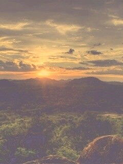 Закат в Африке обои