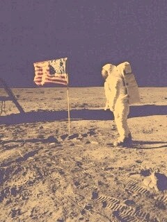 Высадка американцев на Луну обои