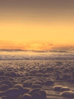 Каменистый пляж обои