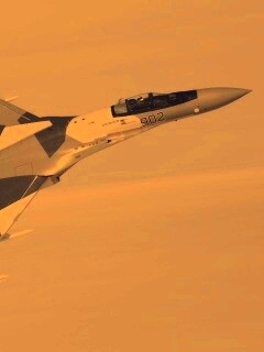 Полёт истребителя обои