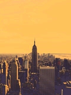 Вид на Нью-Йорк обои