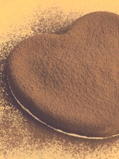 Шоколадное сердце обои