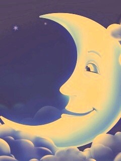 Мультяшный месяц обои