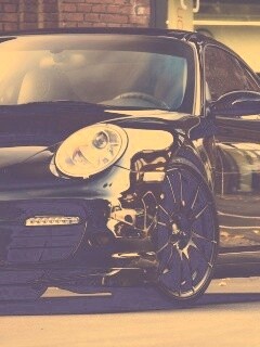 Порш на улице обои