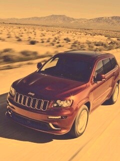 Красный Jeep обои