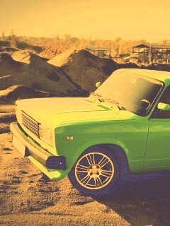 Кислотные жигули обои