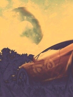 Lamborghini на другой планете обои