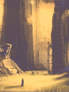 Технократический город обои