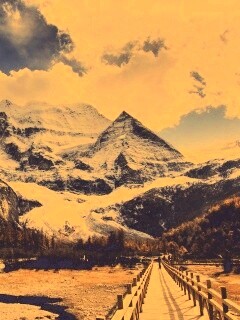 Дорога в горы обои