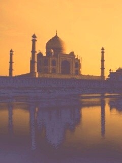 Тадж Махал в сумерках обои