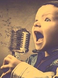 Экспрессивный певец обои