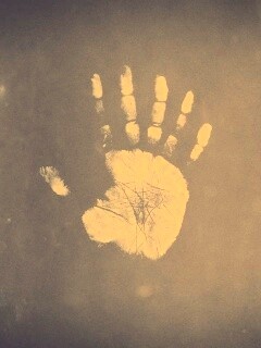 Необычный отпечаток руки обои