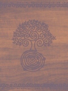 Выжженный рисунок дерева обои