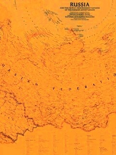 Карта России обои