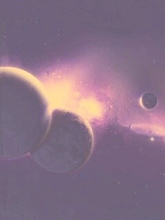 Фиолетовая вселенная обои