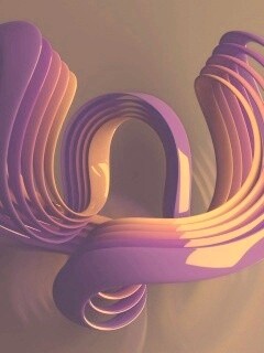 Фиолетовые изгибы обои