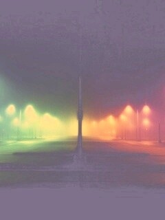 Радужные огни обои