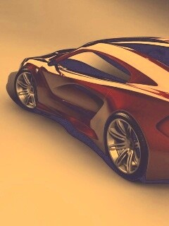 Красный концепт BMW обои