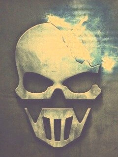 Контур стального черепа обои