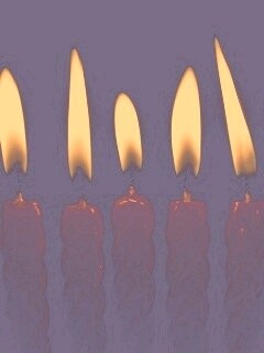 Красные свечи обои