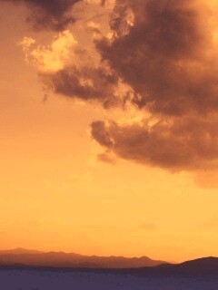 Горный закат обои