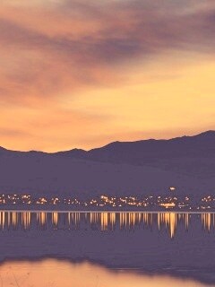 Закат на озере Юта обои