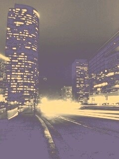 Ночные огни мегаполиса обои