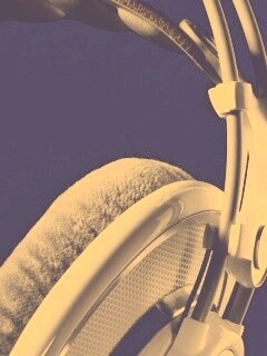 Серые наушники обои