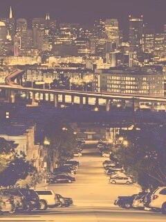 Вечерний город обои