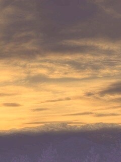 Горный закат обои