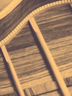 Гитара изнутри обои