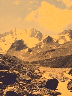 Горный пейзаж обои