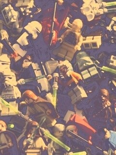 Человечки лего по мотивам звездных войн обои