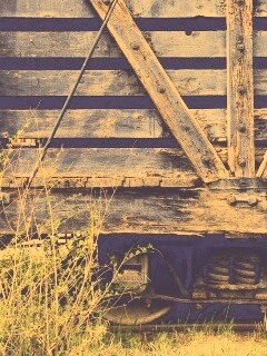 Старый грузовой вагон обои