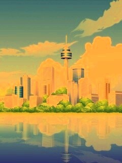 Рисунок города обои