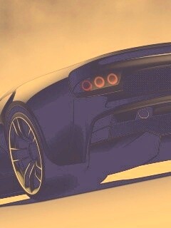 Красивый чёрный спорткар обои