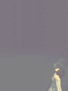 Курящий в углу обои