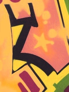 Блик на граффити обои