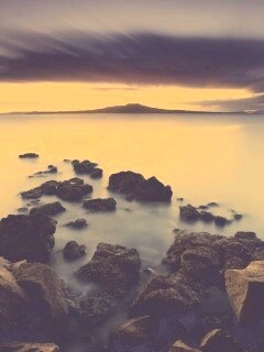 Озеро в тумане обои