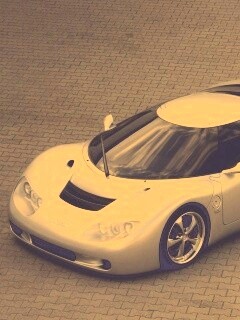 Красивый серебристый спорткар обои