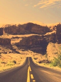 Дорога в горах обои