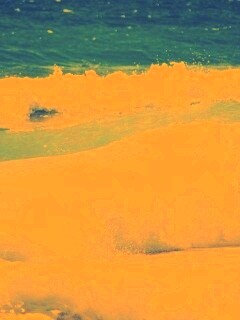 Голубые волны обои