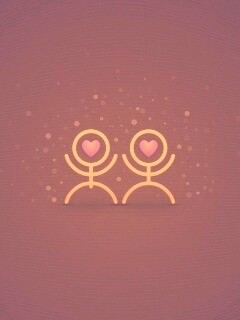 Влюблённые человечки обои