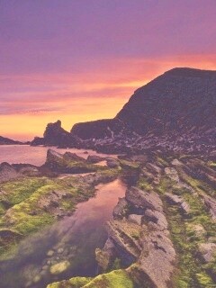 Скалистый берег обои