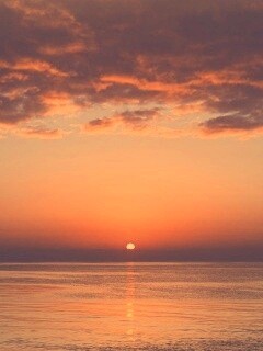 Багровый закат обои