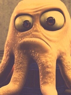 Курящий осьминог обои