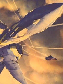 Фантастический самолёт делает бочку обои