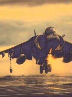 Истребитель на взлете обои